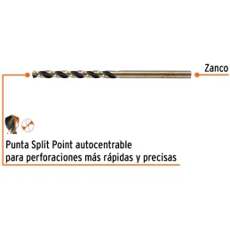 Brocas Metal HSS 3.5mm xL70mm Truper 14130 Truper-Brocas Metal HSS 3.5mm xL70mm Truper 14130 Punta Split Point autocentrable par