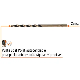 Brocas Metal HSS 3.3mm xL65mm Truper 14129 Truper-Brocas Metal HSS 3.3mm xL65mm Truper 14129 Punta Split Point autocentrable par