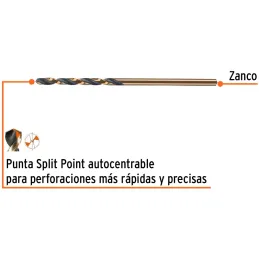 Brocas Metal HSS 2mm xL49mm Truper 14124 Truper-Brocas Metal HSS 2mm xL49mm Truper 14124 Punta Split Point autocentrable para pe