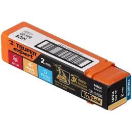Brocas Metal HSS 2mm xL49mm Truper 14124 Truper-Brocas Metal HSS 2mm xL49mm Truper 14124 Punta Split Point autocentrable para pe