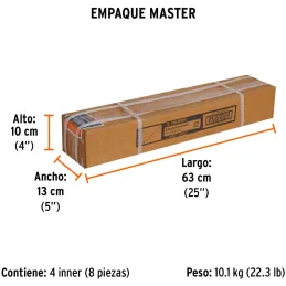 Brocas SDS Max 1-1/8" x21" Concreto Truper 101464 Truper-Brocas SDS Max 1-1/8" x21" Concreto Truper 101464 Para perforaciones en