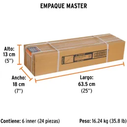Brocas SDS Max 3/4" x21" Concreto Truper 101436 Truper-Brocas SDS Max 3/4" x21" Concreto Truper 101436 Para perforaciones en con