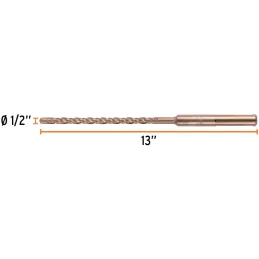Brocas SDS Max 1/2" x13" Concreto Truper 101431 Truper-Brocas SDS Max 1/2" x13" Concreto Truper 101431 Para perforaciones en con