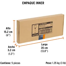 Brocas SDS Plus 3/4 x10" Concreto Truper 101148 Truper-Brocas SDS Plus 3/4 x10" Concreto Truper 101148 Para perforaciones en con