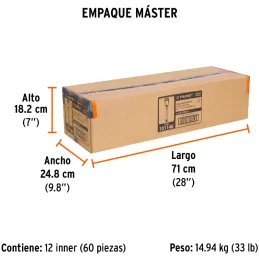 Brocas SDS Plus 3/8" x24" Concreto Truper 101146 Truper-Brocas SDS Plus 3/8" x24" Concreto Truper 101146 Para perforaciones en c