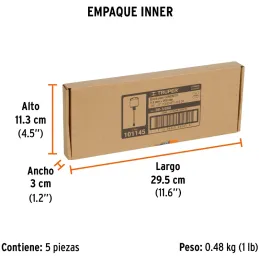 Brocas SDS Plus 3/8" x8" Concreto, Truper 101145 Truper-Brocas SDS Plus 3/8" x8" Concreto, Truper 101145 Para perforaciones en c