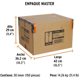 Brocas SDS Plus 1/4" x12" Concreto Truper 101144 Truper-Brocas SDS Plus 1/4" x12" Concreto Truper 101144 Para perforaciones en c