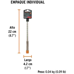 Brocas SDS Plus 3/16" x6" Concreto, Truper 101143 Truper-Brocas SDS Plus 3/16" x6" Concreto, Truper 101143 Para perforaciones en