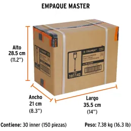 Brocas SDS Plus 3/16" x4" Concreto, Truper 101142 Truper-Brocas SDS Plus 3/16" x4" Concreto, Truper 101142 Para perforaciones en