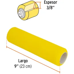 Repuesto para Rodillo 9" 13841 ROPI-910E MicroFibra, Truper 13898 Truper-Repuesto para Rodillo 9" 13841 ROPI-910E MicroFibra, Tr