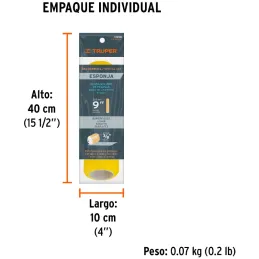 Repuesto para Rodillo 9" 13841 ROPI-910E MicroFibra, Truper 13898 Truper-Repuesto para Rodillo 9" 13841 ROPI-910E MicroFibra, Tr