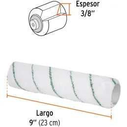 Repuesto para Rodillo 9" 13894 ROPI-910M MicroFibra, Truper 13921 Truper-Repuesto para Rodillo 9" 13894 ROPI-910M MicroFibra, Tr