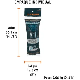 Repuesto para Rodillo 9" 13894 ROPI-910M MicroFibra, Truper 13921 Truper-Repuesto para Rodillo 9" 13894 ROPI-910M MicroFibra, Tr