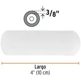 Repuesto para Rodillo 4" 13903 ROPI-410E Esponja, Truper 13907 Truper-Repuesto para Rodillo 4" 13903 ROPI-410E Esponja, Truper 1