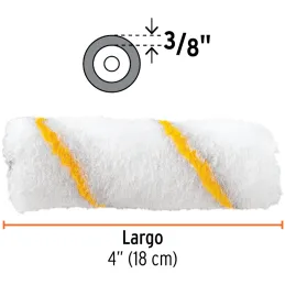 Repuesto para Rodillo 4" 13905 ROPI-420N Poliester, Truper 13911 Truper-Repuesto para Rodillo 4" 13905 ROPI-420N Poliester, Trup