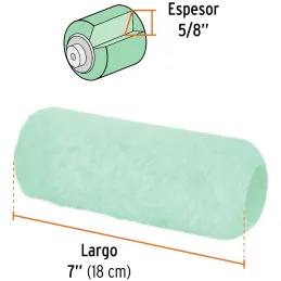 Repuesto para Rodillo 7" 13880 ROPI-715 Poliester, Truper 13892 Truper-Repuesto para Rodillo 7" 13880 ROPI-715 Poliester, Truper
