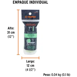 Repuesto para Rodillo 7" 13880 ROPI-715 Poliester, Truper 13892 Truper-Repuesto para Rodillo 7" 13880 ROPI-715 Poliester, Truper