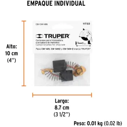 Carbon de Repuesto Tronzadora 11723 17733 13196 CM-14N, Truper 11722 Truper-Carbon de Repuesto Tronzadora 11723 17733 13196 CM-1