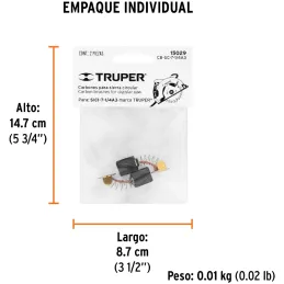 Carbones de Repuesto Sierra 11004 101218 101729 11005 13063 SICI-7-1/4A3, Truper 15029 Truper-Carbones de Repuesto Sierra 11004 