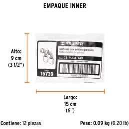 Carbon de Repuesto Pulidora 16626 13494 15059 16713 PULA-7A3, Truper 16739 Truper-Carbon de Repuesto Pulidora 16626 13494 15059 