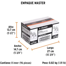 Carbon de Repuesto Pulidora 16626 13494 15059 16713 PULA-7A3, Truper 16739 Truper-Carbon de Repuesto Pulidora 16626 13494 15059 