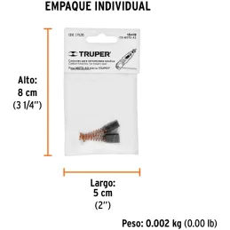 Carbones de Repuesto Lijadora Orbital 17449 16769 13493 15045 MOTO-A2, Truper 18419 Truper-Carbones de Repuesto Lijadora Orbital
