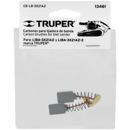 Carbon de Repuesto Lijadora de banda 13448 13114 LIBA-3X21A2, Truper 13461 Truper-Carbon de Repuesto Lijadora de banda 13448 131