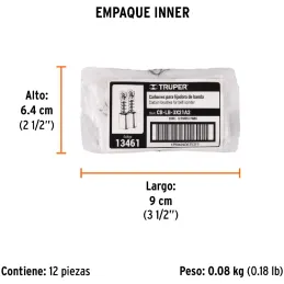 Carbon de Repuesto Lijadora de banda 13448 13114 LIBA-3X21A2, Truper 13461 Truper-Carbon de Repuesto Lijadora de banda 13448 131