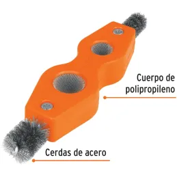 Cepillo Limpiador de Terminales de Baterias 4 en 1, Truper 17110 Truper-Cepillo Limpiador de Terminales de Baterias 4 en 1, Trup