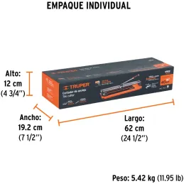 Cortador de Mayolica 41cm Cuchilla Recubrimiento Titanio, Truper CAZ-40 12929 Truper-Cortador de Mayolica 41cm Cuchilla Recubrim