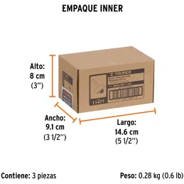 Fresas Rebajadora 1-1/4 x13mm cRodaje Truper 11477 Truper-Fresas Rebajadora 1-1/4 x13mm cRodaje Truper 11477 Cuerpo de acero al 