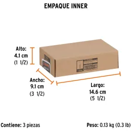 Fresas Corte Recto 1/2" x13mm cRodaje Truper 11444 Truper-Fresas Corte Recto 1/2" x13mm cRodaje Truper 11444 Cuerpo de acero al 
