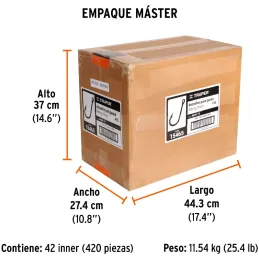 Anzuelo para Pesca #15 Blister 100Piezas, Truper 15465 Truper-Anzuelo para Pesca #15 Blister 100Piezas, Truper 15465 Acero nique