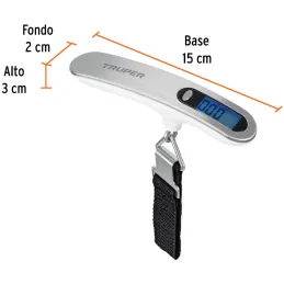 Balanzas Electronica para Maleta 50kg 4Medidas Pila CR2032, Truper 100787 Truper-Balanzas Electronica para Maleta 50kg 4Medidas 