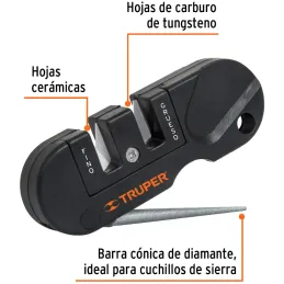 Afiladores de Cuchillos Mini 2Afildados Carburo de Tungsteno, Truper 14016 Truper-Afiladores de Cuchillos Mini 2Afildados Carbur