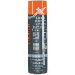 Espuma Expansiva Poliuretano 500ml Multiusos Ailan Sellan, Truper 10920 Truper-Espuma Expansiva Poliuretano 500ml Multiusos Aila