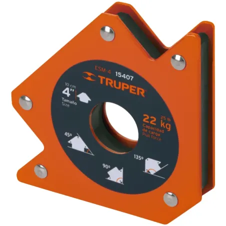 Escuadras Magneticas 4" para Soldar Alinear Marcar, Truper 15407 Truper-Escuadras Magneticas 4" para Soldar Alinear Marcar, Trup