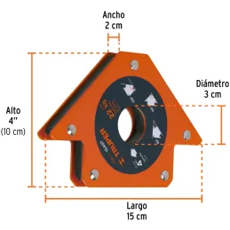 Escuadras Magneticas 4" para Soldar Alinear Marcar, Truper 15407 Truper-Escuadras Magneticas 4" para Soldar Alinear Marcar, Trup