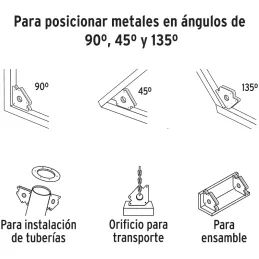 Escuadras Magneticas 4" para Soldar Alinear Marcar, Truper 15407 Truper-Escuadras Magneticas 4" para Soldar Alinear Marcar, Trup