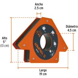Escuadras Magneticas 5" para Soldar Alinear Marcar, Truper 15408 Truper-Escuadras Magneticas 5" para Soldar Alinear Marcar, Trup