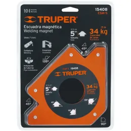 Escuadras Magneticas 5" para Soldar Alinear Marcar, Truper 15408 Truper-Escuadras Magneticas 5" para Soldar Alinear Marcar, Trup