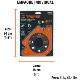 Escuadras Magneticas 5" para Soldar Alinear Marcar, Truper 15408 Truper-Escuadras Magneticas 5" para Soldar Alinear Marcar, Trup