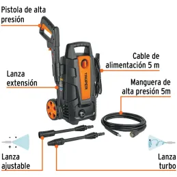 Hidrolavadoras electrica 1500PSI 1400W 220V Truper 102095 Truper-Hidrolavadoras electrica 1500PSI 1400W 220V Truper 102095 Siste