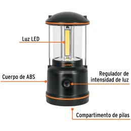 Linternas Led de Campamento 550lm 16m Tipo Farol Pilas3D Truper 10760 Truper-Linternas Led de Campamento 550lm 16m Tipo Farol Pi