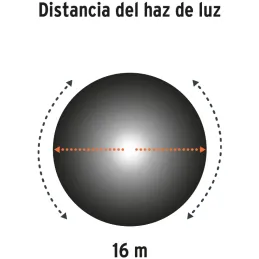 Linternas Led de Campamento 550lm 16m Tipo Farol Pilas3D Truper 10760 Truper-Linternas Led de Campamento 550lm 16m Tipo Farol Pi
