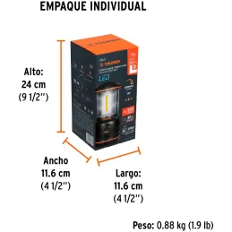 Linternas Led de Campamento 550lm 16m Tipo Farol Pilas3D Truper 10760 Truper-Linternas Led de Campamento 550lm 16m Tipo Farol Pi