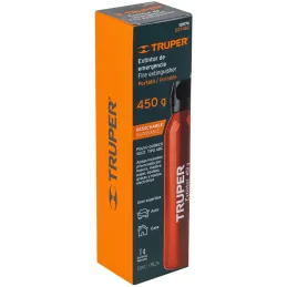 Extintor Desechables 450g Portatil Inc. Polvo Tipo ABC, Casas Autos, Truper 101174 Truper-Extintor Desechables 450g Portatil Inc