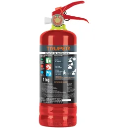 Extintor Recargable 1kg Portatil Inc. Polvo Tipo ABC, Casas Autos, Truper 100276 Truper-Extintor Recargable 1kg Portatil Inc. Po