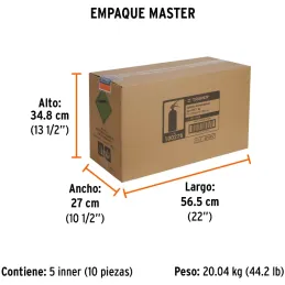 Extintor Recargable 1kg Portatil Inc. Polvo Tipo ABC, Casas Autos, Truper 100276 Truper-Extintor Recargable 1kg Portatil Inc. Po