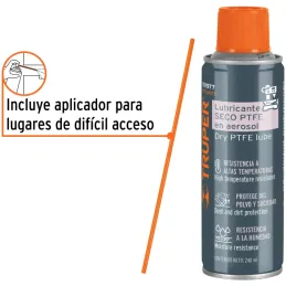 Lubricantes Seco Anticorrosivo Aerosol 240ml Herramientas Engranes Brocas Plastico, Truper WT-240TE 101977 Truper-Lubricantes Se